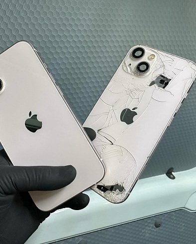 Замена стекла на задней панели iPhone 13